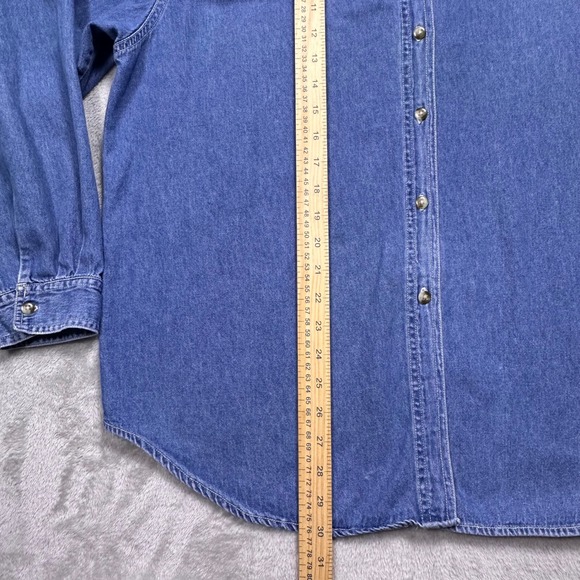 Vintage Bobbie Brooks Denim Shirt Fall Harvest Embroidered Countrycore - Picture 10 of 15